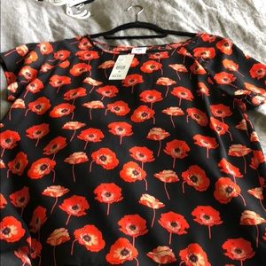 Cabi Flanders Top- Poppy Field